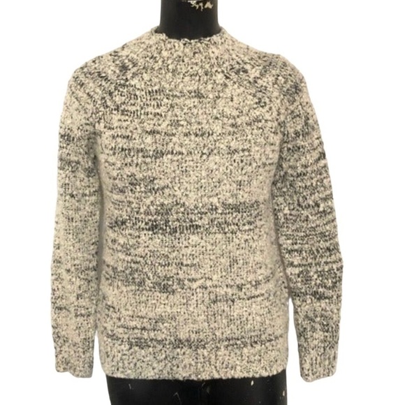 Romeo & Juliet Couture Marbled Knit Sweater in Cream and Black - Picture 1 of 5